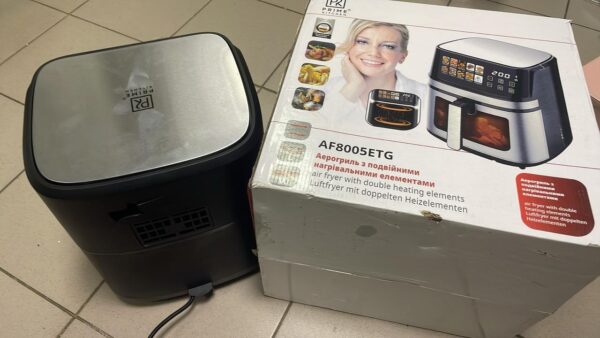 УЦЕНКА! Аэрогриль-аэрофритюрница Prime Kitchen AF8005ETG 12,5 л, 4400 Вт, с двойными элементом (Повреждение корпуса 3628)
