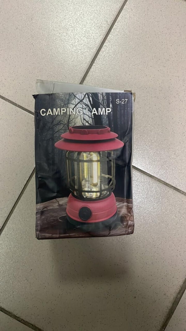 УЦЕНКА! Кемпинговый аккумуляторный фонарь Camping Lamp 27S, 1200 мА·ч, до 300 лм, красный (Плохая упаковка 3630)