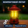 УЦЕНКА! Кемпинговый аккумуляторный фонарь Camping Lamp 27S, 1200 мА·ч, до 300 лм, красный (Плохая упаковка 3630)