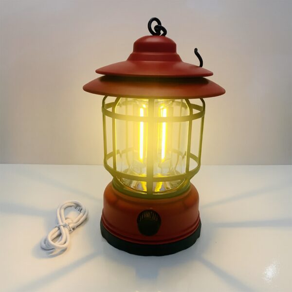 УЦЕНКА! Кемпинговый аккумуляторный фонарь Camping Lamp 27S, 1200 мА·ч, до 300 лм, красный (Плохая упаковка 3630)