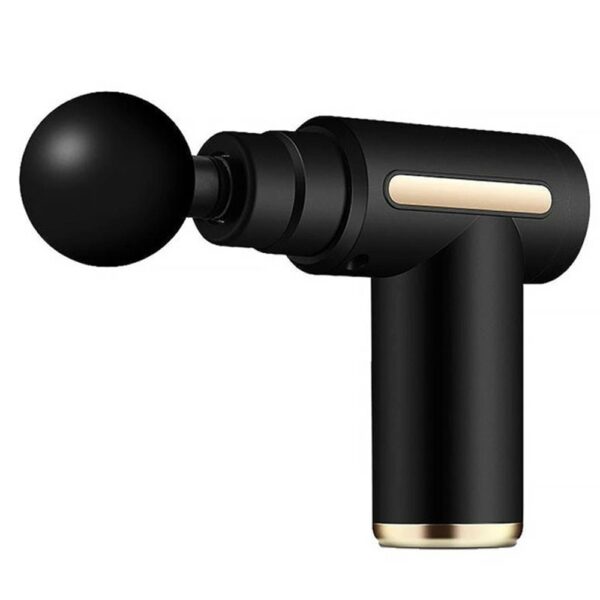 УЦЕНКА! Перкуссионный массажер с 4 насадками Gun Massager, Черный / Массажер для тела / Ручной массажер (Повреждение корпуса 3645)