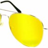 УЦЕНКА! Антибликовые очки для водителей Night View Glasses с желтыми линзами для ночного вождения (Плохая упаковка 3647)