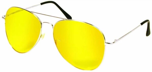 УЦЕНКА! Антибликовые очки для водителей Night View Glasses с желтыми линзами для ночного вождения (Плохая упаковка 3647)