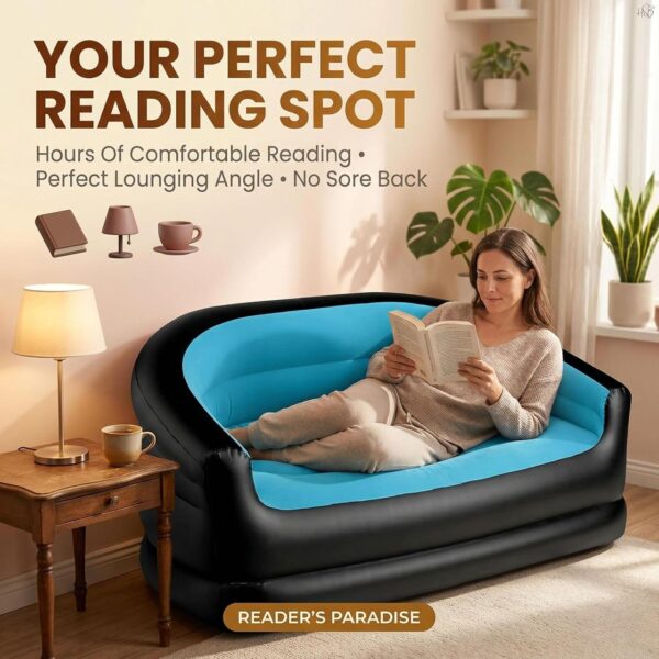 Складной диван для отдыха, Портативная кровать с подлокотниками ПВХ материал XL-1134