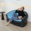 Складной диван для отдыха, Портативная кровать с подлокотниками ПВХ материал XL-1134