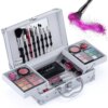 Набор женской косметики в подарочном чемодане MC1155 Makeup set Серебристый