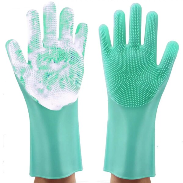 УЦЕНКА! Перчатки для кухни Kitchen Gloves Бирюзовые (Плохая упаковка 3706)