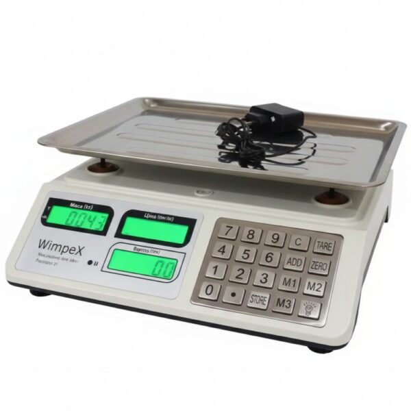 УЦЕНКА! Весы торговые до 50 кг, Wimpex WX-5004, Белый / Настольные весы / Весы электронные (Плохая упаковка 3661)
