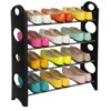 УЦЕНКА! Полка для обуви Stackable Shoe Rack на 4 полки, Белый / Вместительный органайзер для обуви (Плохая упаковка 3664)