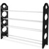 УЦЕНКА! Полка для обуви Stackable Shoe Rack на 4 полки, Белый / Вместительный органайзер для обуви (Плохая упаковка 3664)