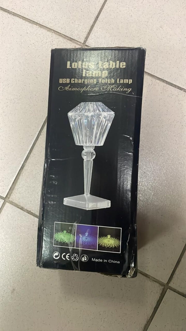 УЦЕНКА! Настольная декоративная лампа DSL Crystal Lamp с RGB LED-подсветкой на 16 цветов, сенсорным (Плохая упаковка 3686)
