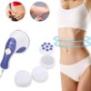 УЦЕНКА! Антицеллюлитный массажер для тела 4в1 Relax&Tone, Фиолетовый / Вибромассажер для спины и шеи (Плохая упаковка 3687)