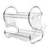 УЦЕНКА! Стойка для хранения посуды 360х115х240мм, Kitchen Storage Rack, Белый / Сушка для посуды с поддоном (Плохая упаковка 3688)