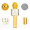 УЦЕНКА! Микрофон WSTER WS-858 Bluetooth USB AUX FM GOLD (Плохая упаковка, ржавчина на корпусе 3697)