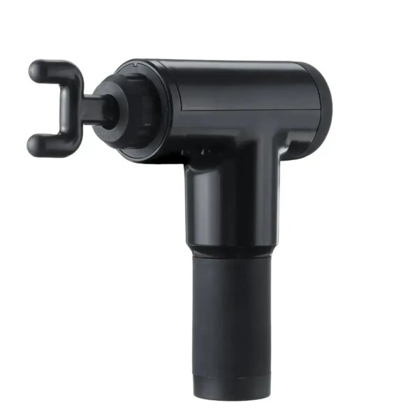 УЦЕНКА! Портативный массажер для тела и 4 насадки, от USB, Fascial Gun KH-320, Черный / Ручной мышечный (Плохая упаковка 3802)