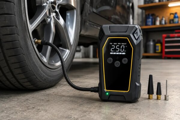 Пускозарядное устройство K5 4000A Автомобильный Jump Starter 12V с компрессором 150 PSI, Power Bank 16000 мАч и LED-фонарем