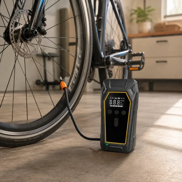 Пускозарядное устройство K5 4000A Автомобильный Jump Starter 12V с компрессором 150 PSI, Power Bank 16000 мАч и LED-фонарем