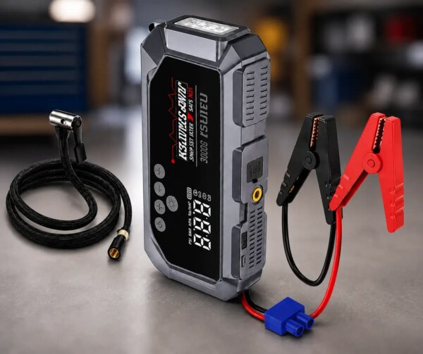 Пускозарядное устройство K3 с компрессором 150 PSI автозапуск двигателя Power Bank автомобильный пусковой