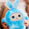 Интерактивная мягкая игрушка BB1882F-89 синяя с искусственным интеллектом Говорящая AI-игрушка с LED-глазами для детей