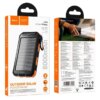 Павербанк HOCO J164 Platinum Solar 8000mAh 2USB/Type-C с солнечной панелью и фонариком