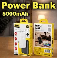 Портативное зарядное устройство Inkax PB-09 AmmuNation 5000mAh LED индикатор Li-Ion, Micro/Type-C, USB-A, универсальная батарея