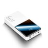 Внешний аккумулятор, повербанк PowerX Q500 белый 30000 mAh с LCD дисплеем, 2×USB