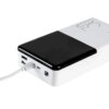 Внешний аккумулятор, повербанк PowerX Q500 белый 30000 mAh с LCD дисплеем, 2×USB