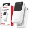 Внешний аккумулятор 20000mAh с кабелями (Lightning, Type-C, Micro) Ven-Dens VD-PB046, Белый / Повербанк / Внешний аккумулятор Де