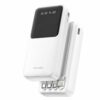 Внешний аккумулятор 20000mAh с кабелями (Lightning, Type-C, Micro) Ven-Dens VD-PB046, Белый / Повербанк / Внешний аккумулятор Де