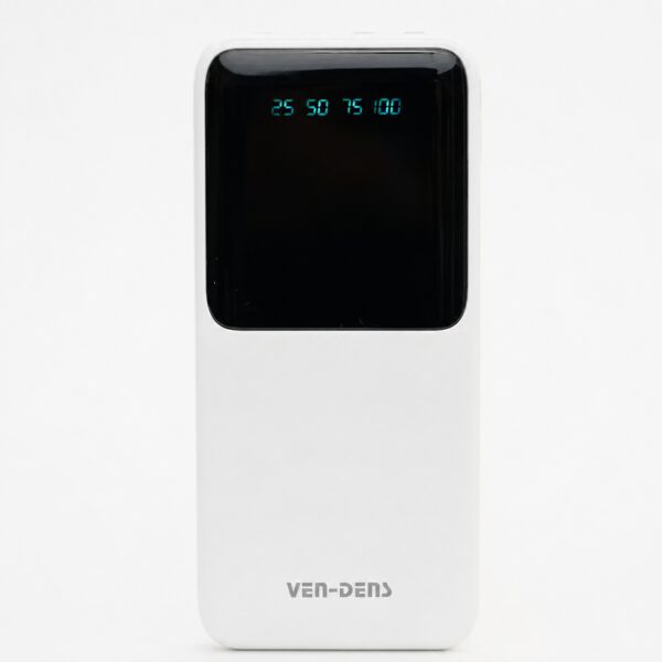 Внешний аккумулятор 20000mAh с кабелями (Lightning, Type-C, Micro) Ven-Dens VD-PB046, Белый / Повербанк / Внешний аккумулятор Де