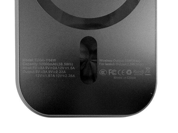 Внешний аккумулятор (power bank) 10000мАч PD 20Вт QC 22,5Вт 38Вт*ч 3 в 1 MagSafe TUGII Y04W