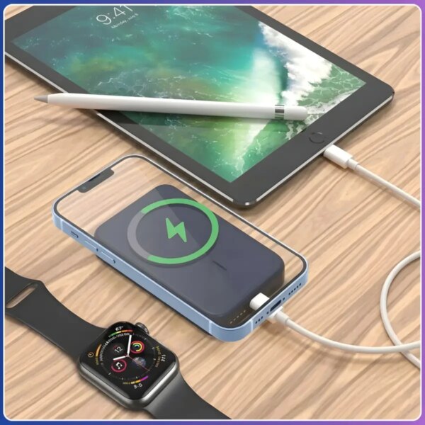 Power Bank 10000mAh с магнитным креплением MagSafe TUGII Y02W