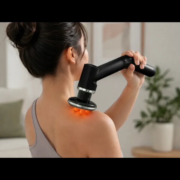 Компактный массажный пистолет с 6 насадками MASSAGE GUN TV-SH-11