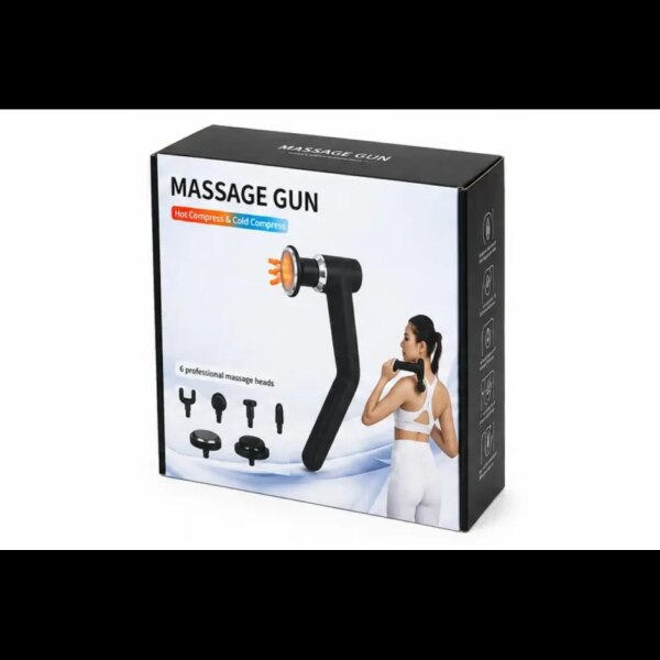 Компактный массажный пистолет с 6 насадками MASSAGE GUN TV-SH-11