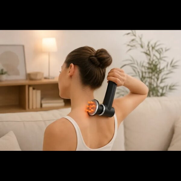 Компактный массажный пистолет с 6 насадками MASSAGE GUN TV-SH-11