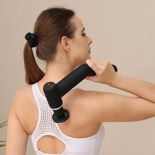 Компактный массажный пистолет с 6 насадками MASSAGE GUN TV-SH-11