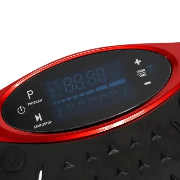 Тренажер вибропластформа для занятий спортом и снижение веса S131 Bluetooth Красная