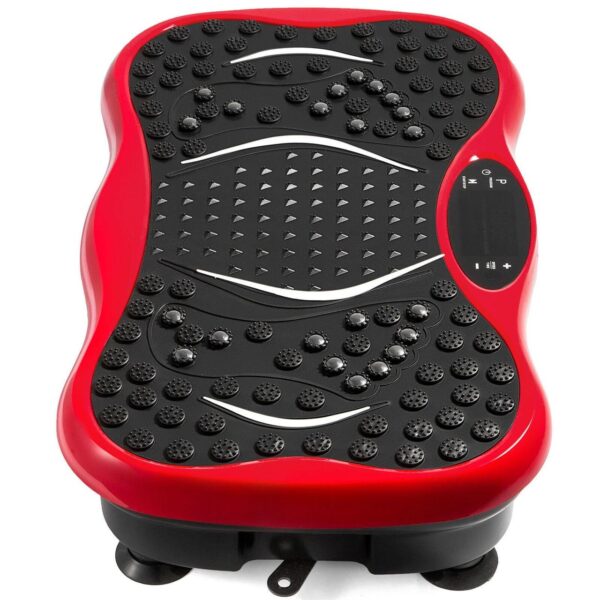 Тренажер вибропластформа для занятий спортом и снижение веса S131 Bluetooth Красная