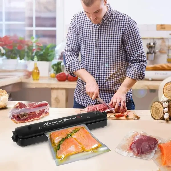 Вакуумный упаковщик продуктов Vacuum Sealer S 26X-252 Черный