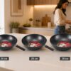 Сковорода Wok 28см 26X-284 антипригарная Чёрная