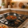 Сковорода Wok 30 см Benson (26X-285) алюминиевая с антипригарным покрытием, ручка на клепках, для всех видов плит и индукции