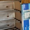 Полка для обуви на 3 яруса, 77х56х26см, Белая / Обувная полка / Стеллаж для обуви / Подставка для обуви
